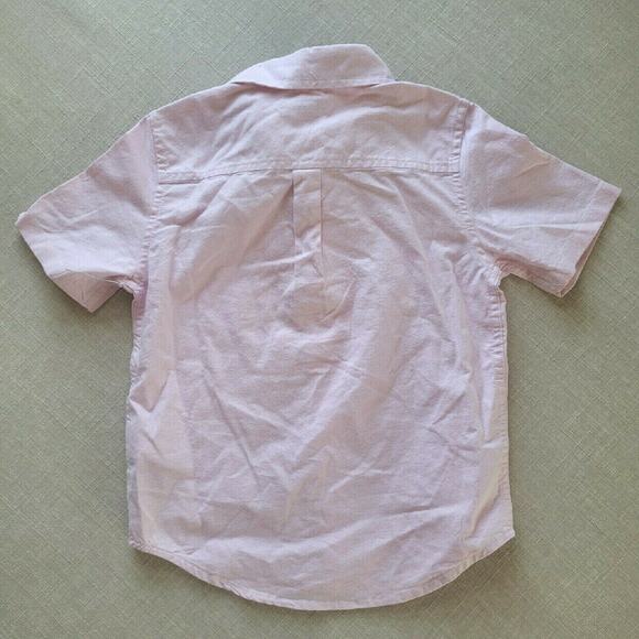Amazon Essentials Pink Short Sleeve Button-up Shirt - Picture 6 of 6